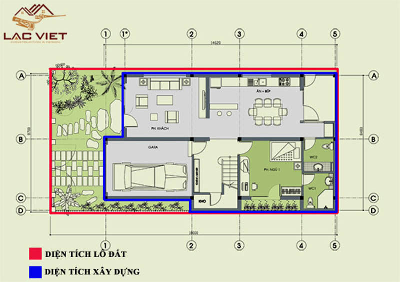 Cách tính mật độ xây dựng