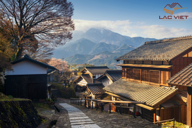 Một góc của ngôi làng cổ ở Nhật Bản