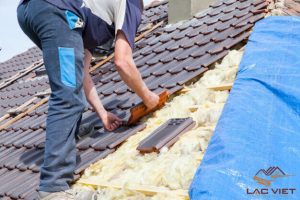 Keo chống thấm thường được áp dụng cho mái nhà