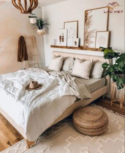 Màu trắng có vai trò tạo các khoảng nghỉ cho không gian ngủ của bạn