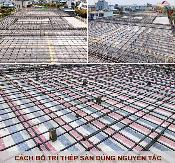 Cách bố trí thép sàn đúng nguyên tắc và tiêu chuẩn kết cấu