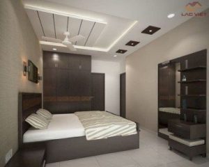 Phòng ngủ cũng là khu vực cần thiết để sử dụng trần thạch cao